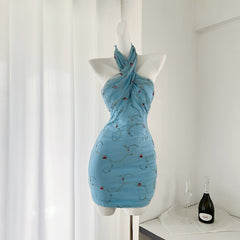 BXOXO - summer inspo Fashion Embroidered Floral Women's Slip Dresses Lace Mesh Lady's Short Dress 2025 Spring Summer New Sweet Ladies Dress Vestido