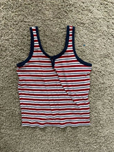 BXOXO Kawaii Tank Top Red Women Clothes Punk Sexy Slim Stripe T shirts Sweet Girl Aesthetic Camis Femme Backless Vintage Crop Tops Emo