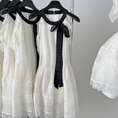 BXOXO - summer inspo Summer New Lace-up A-line Dress Temperament Elegant Halter Dress Women Sweet Sleeveless Dress Ladies Vestidos