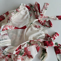 BXOXO - summer inspo Korean Style Halter Dress Women Backless Sexy Elegant Party Midi Dresses France Retro Floral Dress