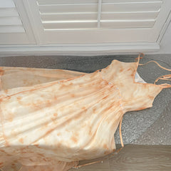 BXOXO - summer inspo Sexy V-Neck Suspender Dress Summer Holiday Fashion Backless A Line Strap Dress Fairy Seaside Beach Maxi Dress