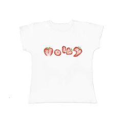Bxoxo Cute and sweet girly retro aesthetic Harajuku Y2K women's baby short-sleeved sexy slim streetwear punk strawberry print crop top