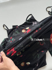 BXOXO - summer inspo Floral Suspender Long Dress 2025 Summer New Slim Sleeveless Patry Beach Style Spaghetti Strap Dress Backless Camisole for Women