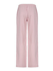 BXOXO - summer inspo Sweetown Pink Solid Loose Casual Woven Straight Leg Pants Women Drawstring Low Waist Y2K Baggy Jogging Trousers
