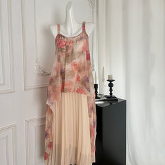 BXOXO - summer inspo Women's Summer New Beach Maxi Dress Sleeveless Backless Long Dress Niche Design Elegant Evening Party Slip Dresses