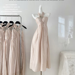 BXOXO - summer inspo 2025 Summer Sweet Dress Korean Beach Style Causual Elegant Midi Dress Women Sleeveless Dress Party Vestido