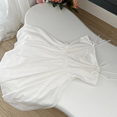 BXOXO - summer inspo Pure Desire Gentle Puffy Dress Mini Fashion Vacation Style Flower Bud Skirt Women Sleeveless Mini Dress