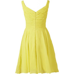 supernatural dress to impress Fashionable Cross Pleated Bright Short Bridesmaid Dress Banquet Dress Can Be Customized