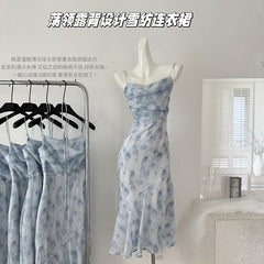 BXOXO - summer inspo Summer 2025 New Sleeveless Beach Holiday Style Long Dresses Women Fashion Vintage Sexy Backless Suspender Dress