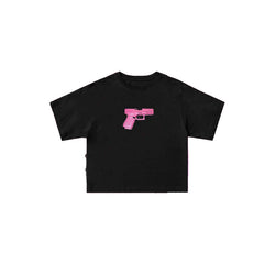 Bxoxo Women's Crop Tops Hip Hop Punk Grunge Streetwear Rock Geometric Pattern Print Casual Harajuku Hot Girl Summer Slim Short Sleeves