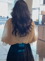 BXOXO Elegant French-Style Stand Collar Long Sleeve Chiffon Blouse with Delicate Bow Detail - Lightweight Polyester, Sheer Fabric, Perfect for Spring/Summer/Fall - Women’s Fashion Top, Elegant Casual Wear | Frenchinspired D