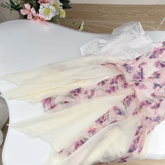 BXOXO - summer inspo French Gentle Style Fishtail Skirt Summer New Sexy Floral Suspender Dress Fashion Casual Versatile Long Dress