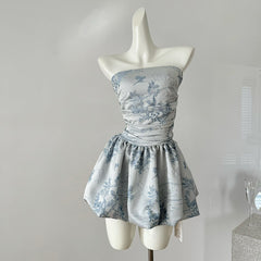 BXOXO - summer inspo Strapless Backless Sexy Mini Dress Women Fashion Off-shoulder Sleeveless A-line Dress Elegant Party Club Bodycon Dress