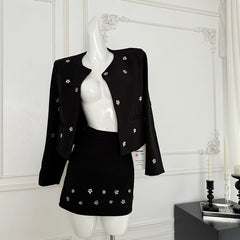 BXOXO - summer inspo Fashion Commuter Suit for Women Autumn New Loose Short Blazer Coat+ A-Line Skirt Two-piece Set