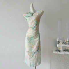 BXOXO - summer inspo 2025 New Improved Chinese-style Qipao Chic Design Cheongsam Dress Slim Bodycon Elegant Sexy Summer Wear Party Dress