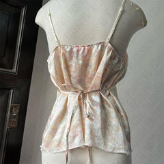 Bxoxo Y2K women's sleeveless camisole top streetwear casual 2000s vintage aesthetic new summer versatile Harajuku slim sexy baby Tops