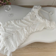 BXOXO - summer inspo Sweet White Kwaii Cute Mini Dress Summer New Fashion Design Princess Short Dresses Elegant Sleeveless Fairycore Dress