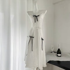 BXOXO - summer inspo Sexy Suspender Short Top Half Skirt Two-piece Set Solid Color Women Suit Gentle Style Fashion Tube Top A-line Skirt Suits