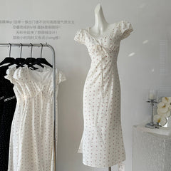 BXOXO - summer inspo Floral Print Slip Dress Women Summer Sexy Slim Elegant Fashion Casual Short Sleeve High Waist Fairy Dresses Ladies Clothing