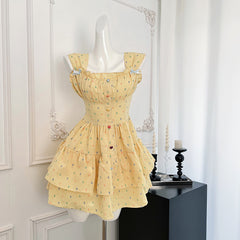 BXOXO - summer inspo Sweet Style Polka Dots Dress Women's Elegant Sleeveless Dresses Summer Cute Ruffled Dress Ladies