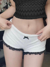 BXOXO - Lace Trim Bow Shorts