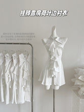 BXOXO - summer inspo Sleeveless White Dresses Women Halter Neck Ruffles Mini Dress Summer Elegant Sweet French Sexy Solid Color Fashion Dress