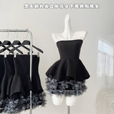 BXOXO - summer inspo Women's Elegant Party Dress Chic Design Temperament Sleeveless Dress Fashion High Waist A-line Dress 2025 New