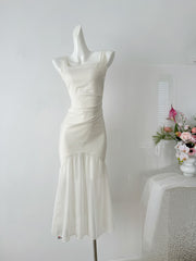 BXOXO - summer inspo Summer Women's Suspender Dress Sexy Sleeveless Slim Fit Dresses Temperament Fishtail Skirt Elegant Party Camisole Dress