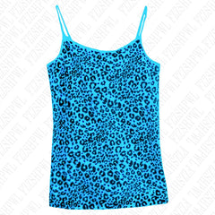 Bxoxo Streetwear hip hop leopard punk vintage women's sleeveless camisole top Y2K rock chic aesthetic summer women shorts emo Girl top