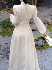 BXOXO party look inspos Fashion New Women Elegant Casual Long Dress Autumn Vintage A-Line Solid Party Birthday Dresses Female Clothes Robe Vestidos