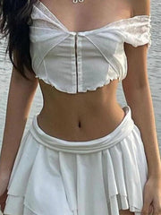 Two Way Irregular Mini Skirt