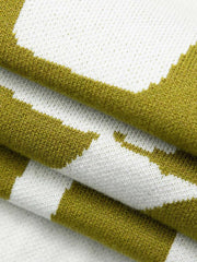 Geometric Pattern Strapless Knit Maxi Dress