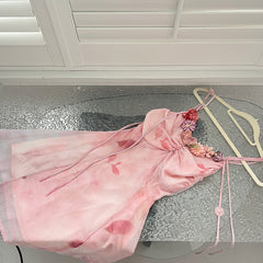 BXOXO - summer inspo Women's Chic Gentle Style Suspender Dress Summer New Fashion Sweet Beach Holiday Party Dress Elegant Fairy Dress