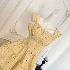 BXOXO - summer inspo Sweet Style Polka Dots Dress Women's Elegant Sleeveless Dresses Summer Cute Ruffled Dress Ladies