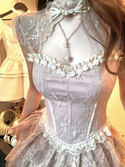 BXOXO Pink Camisole Women's Clothes Sexy Sweet coquettish Tank Top Lace Slim Corset Top Kawaii Girl Harajuku Crop Tops Graphic Camis