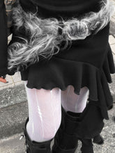 BXOXO - summer inspo Gray Faux Fur Spliced Leather Chic Design Belts Women All-Match Y2k Exquisite Vintage Waist Accessories