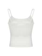 BXOXO - summer inspo Sweetown Lace Bow Patches White Basic Cute Y2K Camisole Sleeveless Slim Women Crop Top Simple Casual Tank Vest