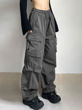 BXOXO Harajuku Oversized Cargo Parachute Pants Women Streetwear Vintage Y2k Hip Hop Wide Leg Joggers Baggy Sweatpants Techwear