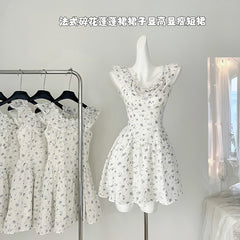 BXOXO - summer inspo Floral Dress Women Y2k Vintage Straps Mini Dress Slim Sleeveless Backless Dresses Sexy Spaghetti Strap Mini Dress 2025