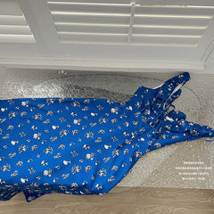 BXOXO - summer inspo Ruffled Backless Halter Dresses Chic Design Elegant High Waist Party Dress Summer Women V-neck Maxi Dress 2025 New