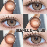 Korean Lenses Colored Contact Lenses With Degree Myopia Lenses Brown Contact Lenses Big Eye Lenses Natural