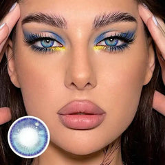 BXOXO 1Pair Myopia Lenses Color Contact Lenses for Eyes Lenses With Diopters Prescription Fashion Lenses Blue Eye Lenses