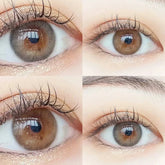BXOXO 2pair/pcs Natural Lenses Contact Lenses for Eyes Beauty 10 Tone Natural Pupil Eye Color lens Yearly Use 14.2/14.5mm