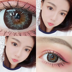 BXOXO 1 Pair 2 Tone Series Contact Lenses Colored Lenses for Eyes Starlight Series Eye Color Lens Yearly Use (DIA:14.5mm)