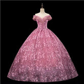 BXOXO Dresses Elegant Party Prom Dress Off The Shoulder Ball Gown Vintage Lace Vestidos Gown Custom