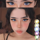 BXOXO 1 Pair Color Contact Lenses for Eyes Anime Makeup Accessories Comic Tears Cosplay Lense Blue Lenses Green Eye Lenses