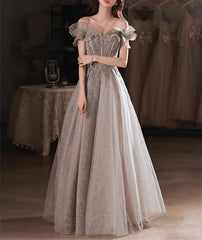 BXOXO Gorgeous Evening Dresses Strapless Off Shoulder Sequin Beaded Bandage Shiny Slim A-Line Backless Floor-Length Wedding Party Gown