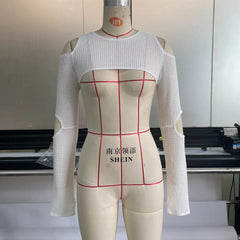 rave outfits Women's Summer Blouse Black and White Striped Stitching Shawl Long Sleeve Navel Cropped Top Female Su2973