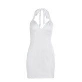 lolíta fashion dress to impress Summer 2024 New Sexy Hot Girl Hip Skirt Golden Girl Same Style Chest Halter Dress Women