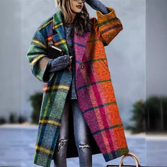 outfit A Large Number of EBay Trench Coat Woolen Printed Women's Coat